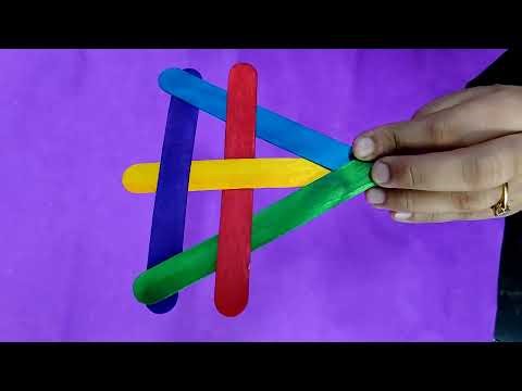 🥷DIY Ninja Shuriken Weapon🥷⭐ | Make a Cool Popsicle Stick Ninja Star! #trendingshorts #diy #craft