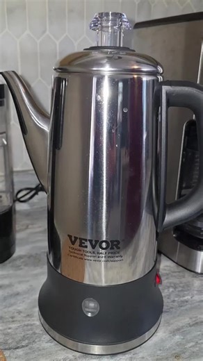 This is such a nice coffee pot! #vevor #vevortools #vevorcoffee #percolator #muddybootsfam