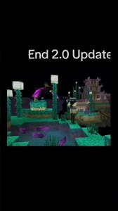 Minecraft end update🤯#shortvideo