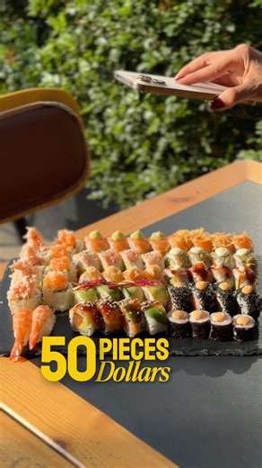 ObI Urban Sushi on Instagram: "1pc for $1 Available in 4 sets: 20, 30, 50, or 80 pieces. Delivery, dine-in, and takeaway available."