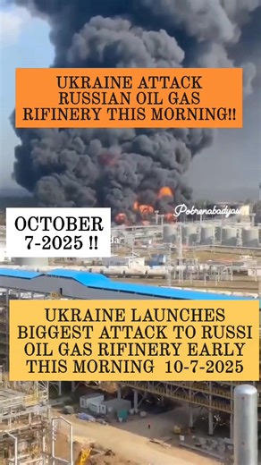 501K views · 8.3K reactions | Just in : Ukrain Biggest attack to Russia oil gas Rifinery this morning.. #trendingreels #highlight #russia | Mark Ronilo Motivo Tubis | Facebook