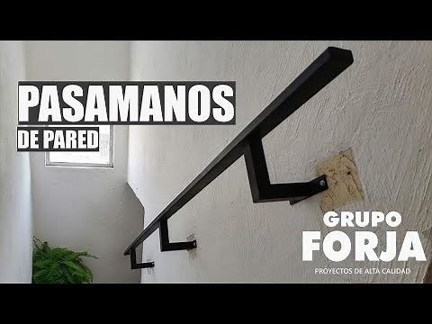¿Cómo instalar un pasamanos en muro?