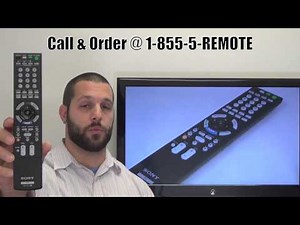 SONY RMYD017 Remote Control PN: 148030111 - www.ReplacementRemotes.com