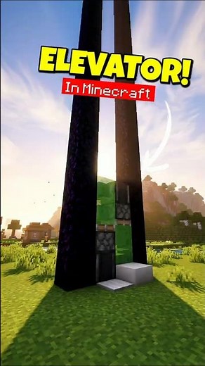 Build Working Elevator in Minecraft! #MinecraftBuilds #Minecraft #shorts