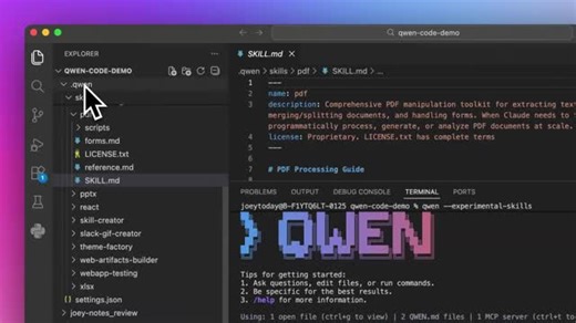 Alibaba Cloud | Use Qwen Code to parse the PDF document into markdown content, and then translate it. | Instagram