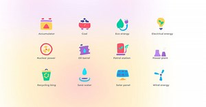 Power and Energy - Icons Set