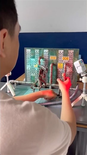 Making toy photography Neca Alien Isolation #xenomorph #diorama #dioramaindonesia