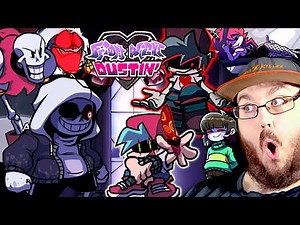 Friday Night Funkin' Vs Dusttale Sans & Papyrus FRIDAY NIGHT DUSTIN' V1 (FNF Mod/Undertale) REACTION