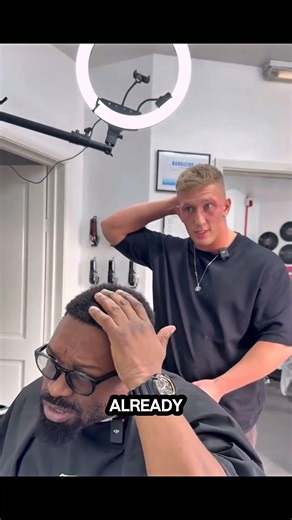 Man Screams During Haircut… Then This Happens 😳✂️