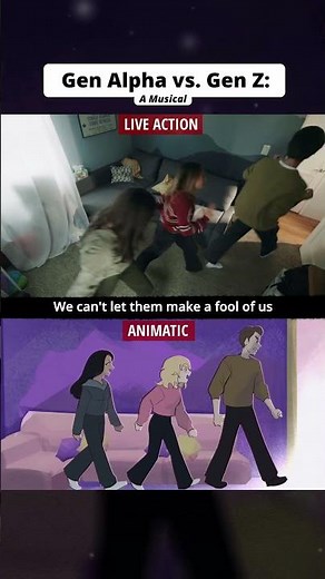 Live Action vs Animatic: Gen Z vs Gen Alpha Musical PART 2