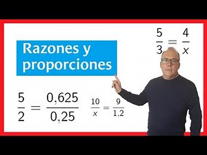 Razones y proporciones, proporcionalidad
