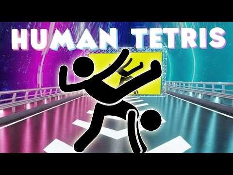 HUMAN TETRIS | Immersive Interactive Warm Up | 2 PLAYERS | Full Body Warm Up 🧩 Fun Interactive Game