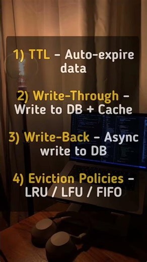 4 cache Invalidation Strategies every developer must know #coding #developer #strategy #ai #code