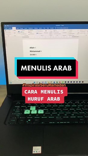 Cara Menulis Huruf Arab di Laptop dengan Mudah