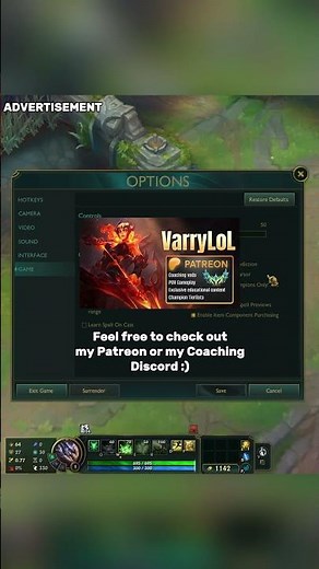 Best Game settings in League of Legends