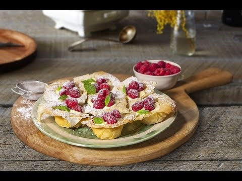 Jus Create - Lemon, Mascarpone & Raspberry Filo Tartlets - Pastry Recipes from Jus-Rol™
