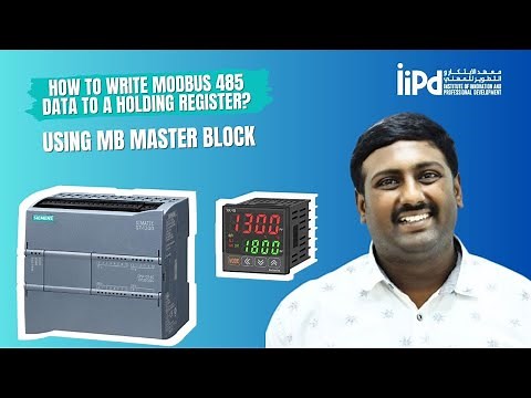 How to Write Modbus 485 Data to a Holding Register using MB MASTER Block To Autonics TK4S