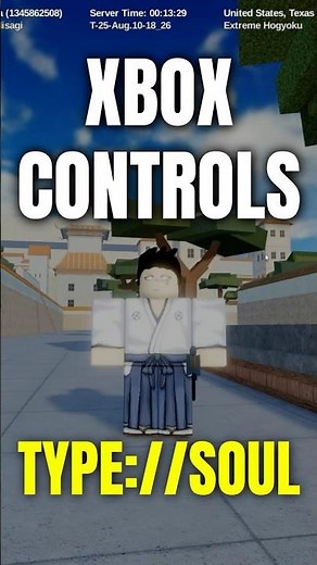 TYPE SOUL CONTROLS XBOX Keybinds Roblox #typesoulroblox #typesoul #typesoulbleachroblox