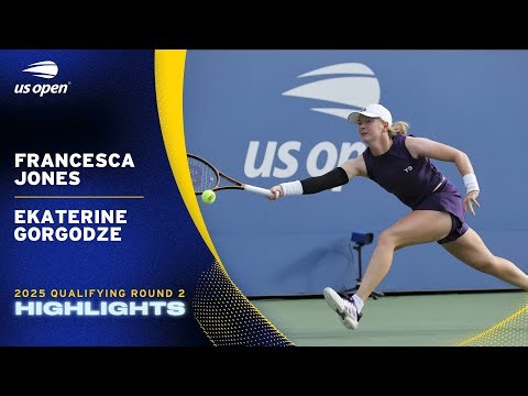 Francesca Jones vs. Ekaterine Gorgodze Highlights | 2025 US Open Qualifying Round 2