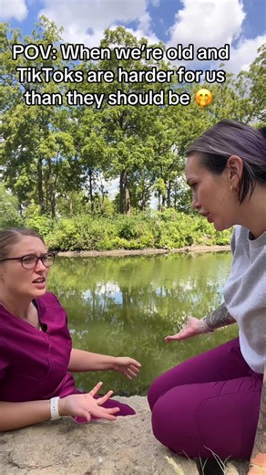 Love our bloopers just as much 😭😂 Are we too old to be here? #tooold #elder #millennial #blooper #millenialsoftiktok @Mariah Schlorff