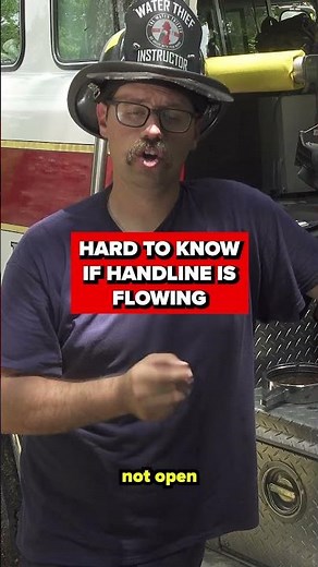 Can you use a handline nozzle to burp draft? #firefighting #watersupply