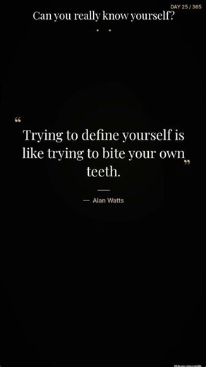 Why Defining Yourself Is Impossible, Says Watts