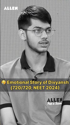 AIR-1 in NEET 2024 | Emotional Story 😢 of NEET 2024 Topper Divyansh | ALLEN