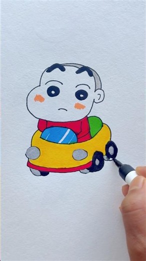 Cute Boy Drawing for kids 🚗✨ #cutedrawing #kidsdrawing #kids #shortsvideos #shorts