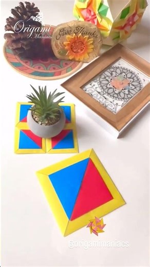 Beautiful Origami Pillow Note #origamitutorial #origami #papercrafts #paperart #artscraft #diycrafts