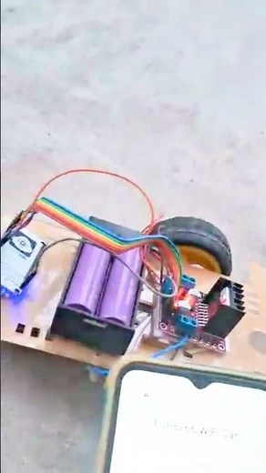 I Built a WiFi Controlled Car with ESP8266 🚗📱 | NodeMCU Robot #ESP8266 #Arduino #DIY #electronics