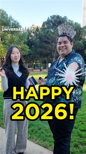 Make It Universal on Instagram: "Happy New Year! From new galaxies to ancient Greece and everything in between, there’s a lot to be excited for in 2026! Let us know your answers in the comments! #MakeItUniversal #2026 #HappyNewYear"