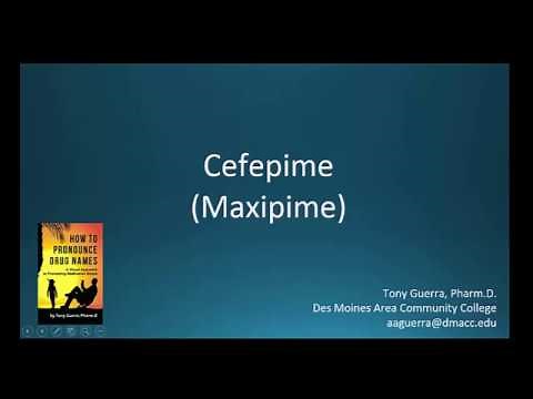 (CC) How to Pronounce cefepime (Maxipime) Backbuilding Pharmacology