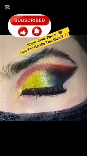 Royal Black & Gold RTI Eye Makeup ✨ | Perfect for Dress & Saree 🔥#makeupshorts #makeuptutorial