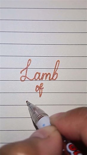 Slow Cursive = Loud Healing | Writing Lamb of God*