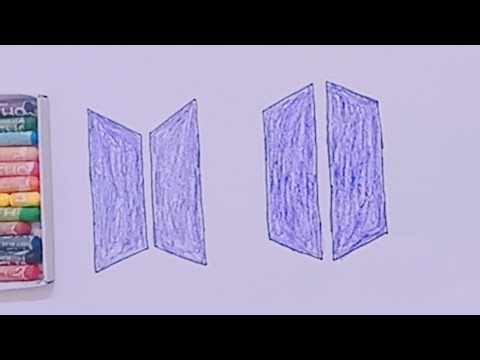 How To Draw BTS ARMY Logo 🔰 | Easy Drawing Practice And Coloring For Kids