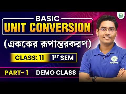 Basic Unit Conversion, 1st Sem Sarathi Batch Chemistry Demo class Part-01, NKD Sir, BongMistry