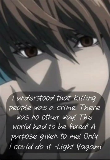 【Quotes】Death Note #quotes #anime #shorts #deathnote #lightyagami #manga