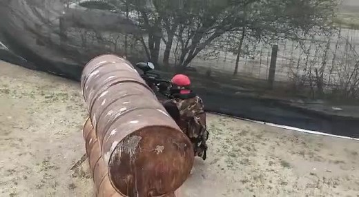 Paintball Action: Tactical Strategies in Outdoor Arena