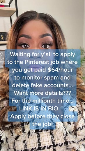LINK IS IN BIO 🗣️ Pinterest has SEVERAL roles available! #wfhjobs #sahmsoftiktok #jazzymac #remotejobs2023 #pinterest #nophonejobs