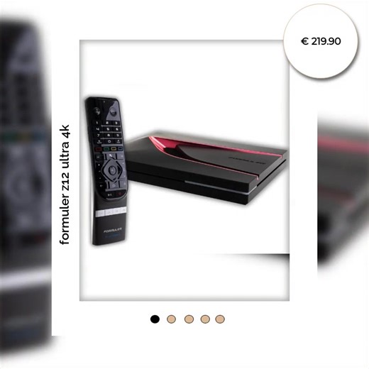 Užite si bezkonkurenčné zážitky vo vysokej kvalite 4K! 🌟 Novinka Formuler Z12 ULTRA 4K je váš kľúč k nekonečnej zábave! S bohatými funkciami, úžasným rozlíšením a neuveriteľnou rýchlosťou si užijete každý film, každú hru a každý moment naplno! 🎮🎬 Aj večerné binge-watching sa stane luxusným zážitkom. A to všetko za cenu len €219.90! 💸 Nezostaňte pozadu – buďte medzi prvými, ktorí si to privedú domov. Preneste sa do novej dimenzie zábavy... znie to dobre? 😉 #FormulerZ12 #Ultra4K #Novinka #Záb