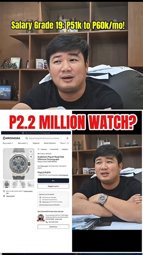 Astig ni MALUPITON dito! Naka-luxury watch na 😂 Former assistant district engineer in Bulacan Brice Hernandez spotted flaunting a luxury watch- Audemars Piguet Royal Oak worth over P2.2 million. In another photo, he’s rocking a Louis Vuitton Tennis Damier Jacquard Short-Sleeves Quilted Cotton shirt priced at more than P96,000. 👉 Netizens now asking: How can a government employee with Salary Grade 19 afford such a lavish lifestyle?🕵️‍♂️ Lifestyle check please, DPWH officials! ASAP! | The Daily