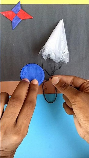 How To Make A Plastic Bag parachute , Homemade Pubg Drop ,100% Working Homemade parachute , #shorts