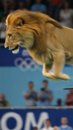 POV: This lion king is an Olympic realistic flip diver