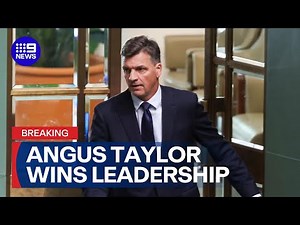 #BREAKING: Angus Taylor wins Liberal leadership vote | 9 News Australia