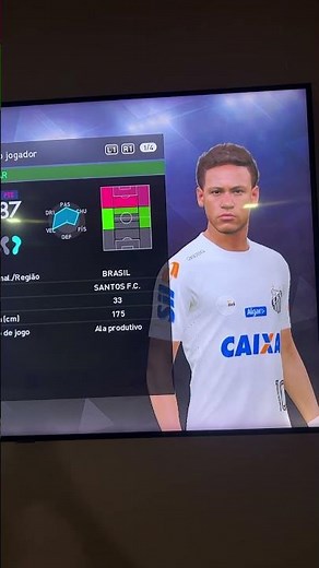 OPTION FILE PES 2018 PS3 NEYMAR NO SANTOS