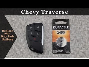 How to DIY Replace Change a 2025 Chevy Traverse Key Fob Remote Battery