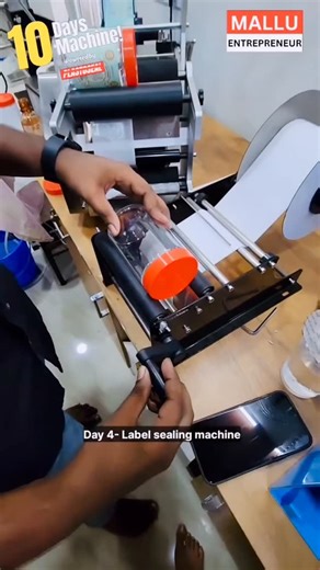 ᴘʟᴀꜱᴛᴏꜱᴇᴀʟ ᴘᴀᴄᴋᴀɢɪɴɢ ꜱᴏʟᴜᴛɪᴏɴꜱ on Instagram: "Give your bottles a premium finish ✨ Our Sticker Labelling Machine ensures neat, bubble-free and accurate labelling every time. Best choice for food, cosmetic & pharma bottles 🧴🍯 DM or call for details 📲"