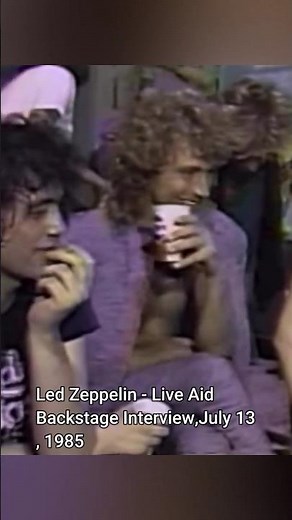 Led Zeppelin Backstage at Live Aid 1985! ?? #Shorts #ledzeppelin