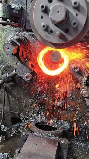 Factory Site: Forging Iron Ring Components