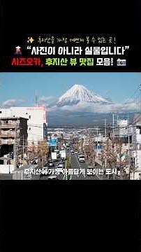 시즈오카 여행 간다면? 이 5곳은 무조건 가야 합니다 🌿 #시즈오카여행 #시즈오카핫플 #일본여행추천 #후지산뷰 #여행가이드 #내일투어